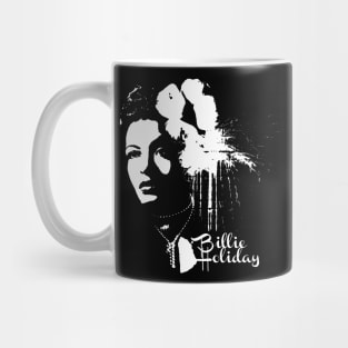 Billie Holiday stencil Mug